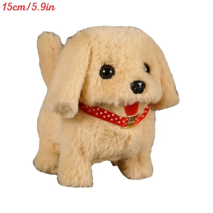 Electronic Walking and Barking Plush Dog Toy Interactive Puppy Dog with Remote Control Leash for Kids Toddler Gifts