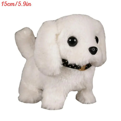 Electronic Walking and Barking Plush Dog Toy Interactive Puppy Dog with Remote Control Leash for Kids Toddler Gifts