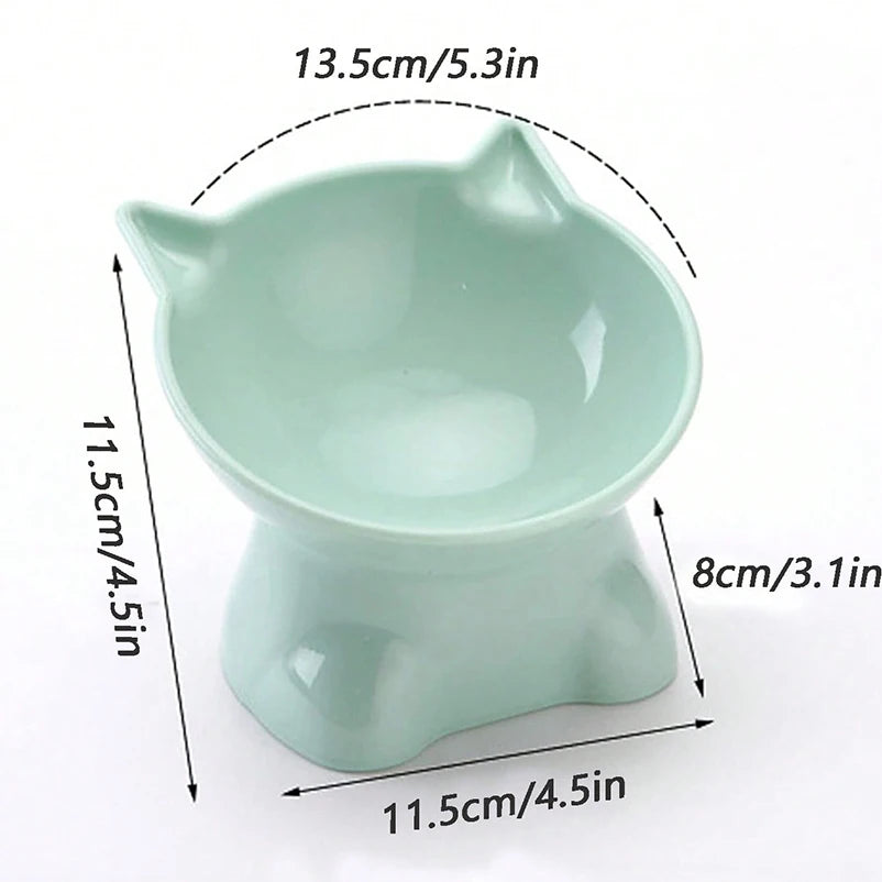 Hot Pet High Foot Bowl Cat Cutlery Cat Bowl Dog Bowl Anti-Upset Water Bowl Food Bowl Cat Food Bowl Dog Food Bowl