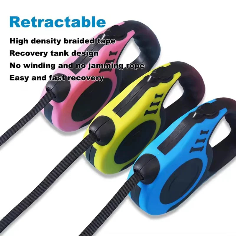 Pet Traction Device, Pet Dog Automatic Retractable Traction Rope, Automatic Retractable Dog Leash, Dog Leash for Going Out