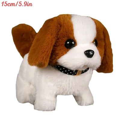 Electronic Walking and Barking Plush Dog Toy Interactive Puppy Dog with Remote Control Leash for Kids Toddler Gifts