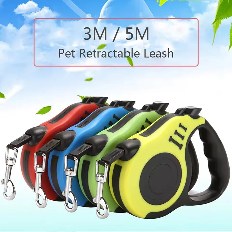 Pet Traction Device, Pet Dog Automatic Retractable Traction Rope, Automatic Retractable Dog Leash, Dog Leash for Going Out